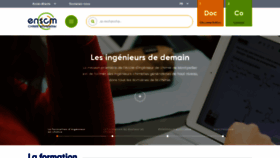 What Enscm.fr website looked like in 2020 (3 years ago)