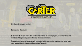 What Egcarter.co.uk website looked like in 2020 (3 years ago)