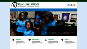 What Evanscommunityschool.org website looked like in 2020 (3 years ago)