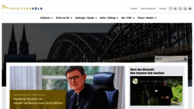 What Erzbistum-koeln.de website looked like in 2020 (3 years ago)