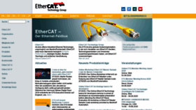 What Ethercat.ch website looked like in 2020 (3 years ago)