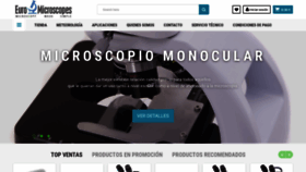 What Euro-microscopes.com website looked like in 2020 (3 years ago)