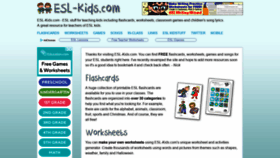 What Esl-kids.com website looked like in 2020 (3 years ago)