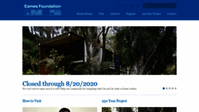 What Eamesfoundation.org website looked like in 2020 (3 years ago)