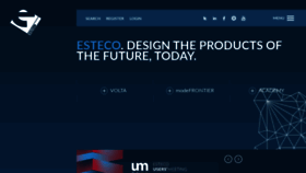 What Esteco.com website looked like in 2020 (3 years ago)