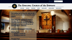 What Epiphany.org website looked like in 2020 (3 years ago)