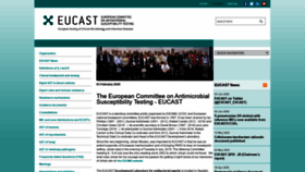What Eucast.org website looked like in 2020 (3 years ago)