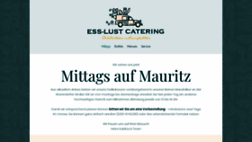 What Ess-lust-catering.de website looked like in 2020 (6 years ago)