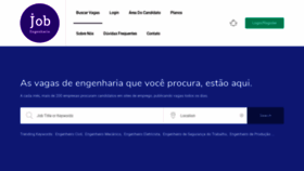What Engenhariajob.com.br website looked like in 2020 (3 years ago)