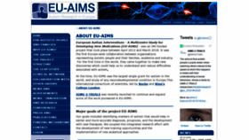 What Eu-aims.eu website looked like in 2020 (3 years ago)