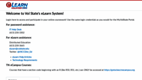 What Elearn.volstate.edu website looked like in 2020 (3 years ago)