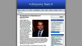 What E-discoveryteam.com website looked like in 2020 (3 years ago)