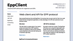 What Eppclient.com website looked like in 2020 (3 years ago)