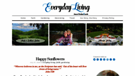What Everydayliving.me website looked like in 2020 (3 years ago)