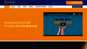 What Emiratesnbd.com website looked like in 2020 (3 years ago)