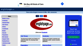 What Englishpage.com website looked like in 2020 (3 years ago)