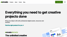 What Envato.com website looked like in 2020 (3 years ago)