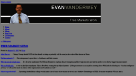 What Evanvanderwey.com website looked like in 2020 (3 years ago)