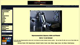 What Espresso-factory.ch website looked like in 2020 (3 years ago)