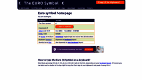 What Eurosymbol.eu website looked like in 2020 (3 years ago)