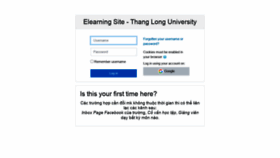What Elearning.thanglong.edu.vn website looked like in 2020 (3 years ago)