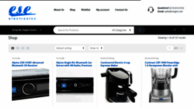 What Eseelectronics.com website looked like in 2020 (3 years ago)