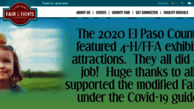What Elpasocountyfair.com website looked like in 2020 (3 years ago)