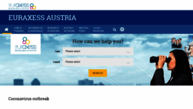 What Euraxess.at website looked like in 2020 (3 years ago)