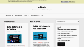What E-mole.cz website looked like in 2020 (3 years ago)