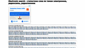 What Electronic-search.ru website looked like in 2020 (3 years ago)