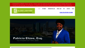 What Elizeelawfirm.com website looked like in 2020 (3 years ago)