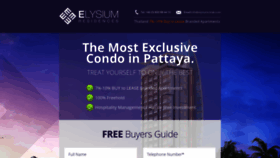 What Elysiumpattaya.com website looked like in 2020 (3 years ago)