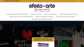 What Efeitoearte.com.br website looked like in 2020 (3 years ago)