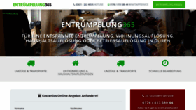 What Entruempelung365.de website looked like in 2020 (3 years ago)