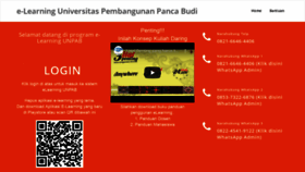 What Elearning.pancabudi.ac.id website looked like in 2020 (3 years ago)