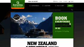 What Everythingnewzealand.com website looked like in 2020 (3 years ago)