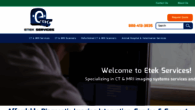 What Etekservices.com website looked like in 2020 (3 years ago)