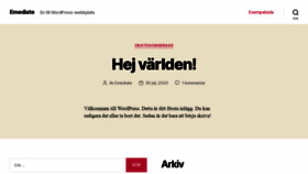 What Emediate.se website looked like in 2020 (3 years ago)