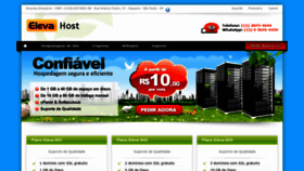 What Elevahost.com.br website looked like in 2020 (3 years ago)