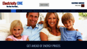 What Electricityone.com website looked like in 2020 (3 years ago)