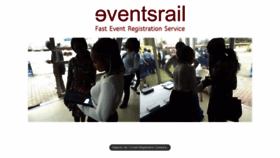 What Eventsrail.com website looked like in 2020 (3 years ago)