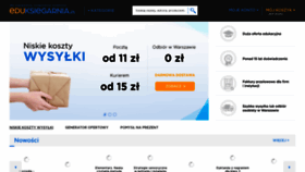 What Eduksiegarnia.pl website looked like in 2020 (3 years ago)