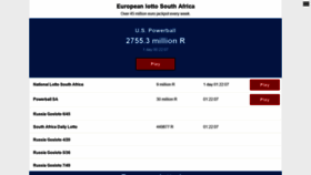 What Eurooppalotto.co.za website looked like in 2020 (3 years ago)