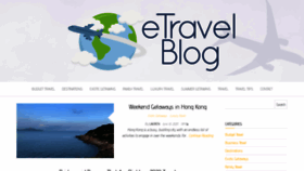 What Etravelblog.com website looked like in 2020 (3 years ago)
