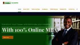 What Ecampus.unza.zm website looked like in 2020 (3 years ago)