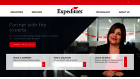 What Expeditors.com website looked like in 2020 (3 years ago)