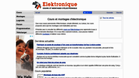 What Elektronique.fr website looked like in 2020 (3 years ago)