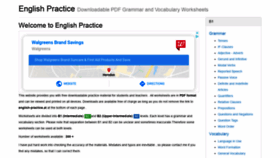 What English-practice.at website looked like in 2020 (3 years ago)
