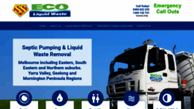 What Ecoliquidwaste.com website looked like in 2020 (3 years ago)