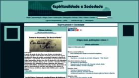 What Espiritualidades.com.br website looked like in 2020 (3 years ago)
